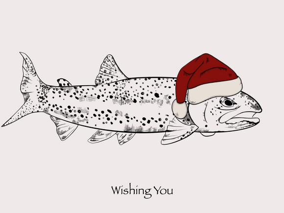 Santa Fish Christmas card